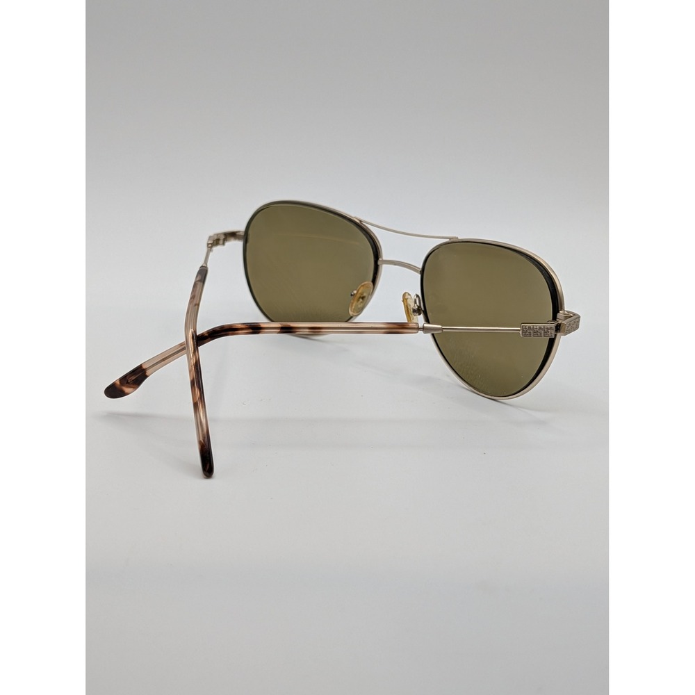 BCBGMAXAZRIA Gold Aviator Frames Tortoiseshell Temples 64 17 125 ROSE